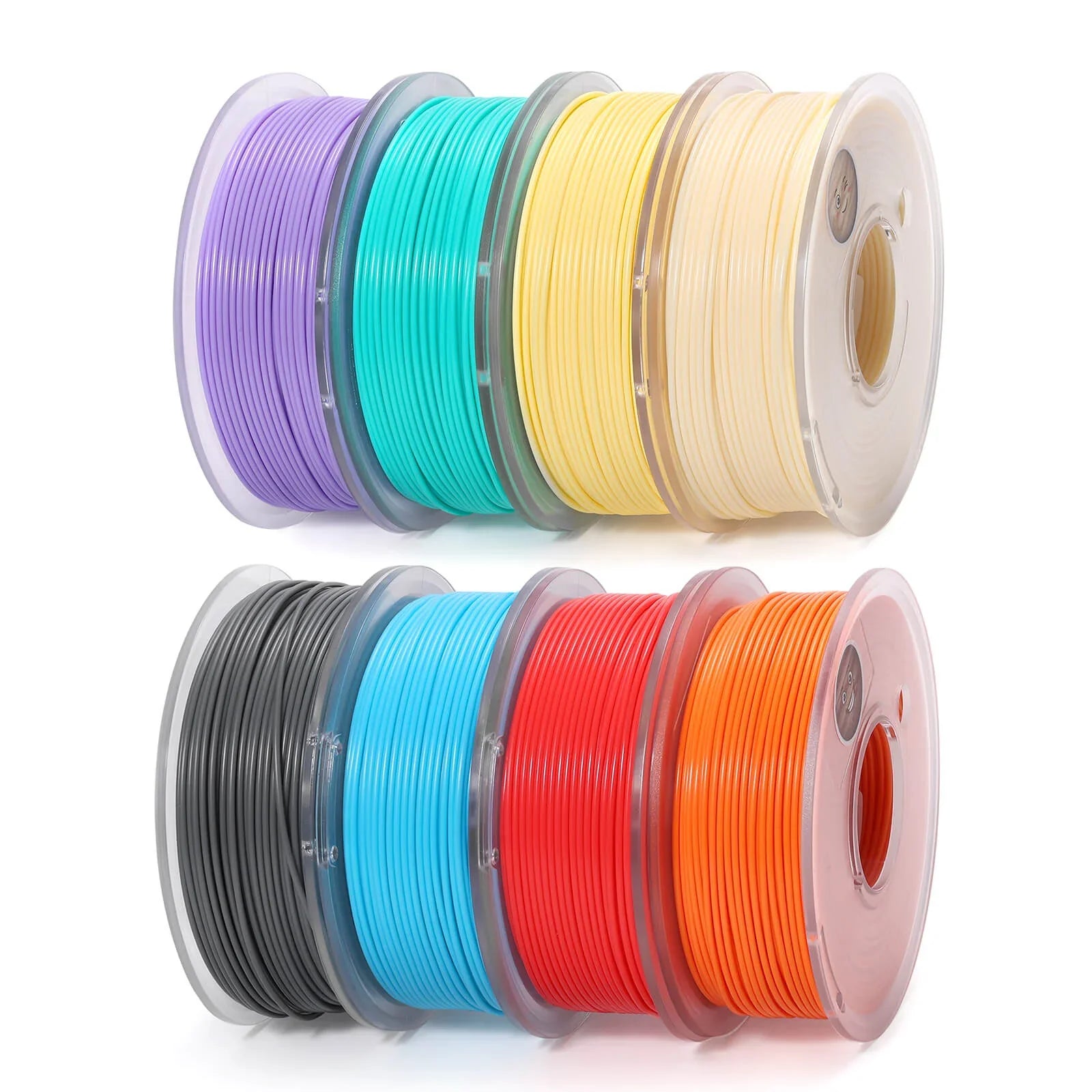 PLA Filament 1.75mm, Planet Explorer 8-Color Mini Spool Bundle, 250g Each, High-Speed PLA, +/-0.02mm Accuracy, Easy-to-Print, Compatible with Most FDM 3D Printers