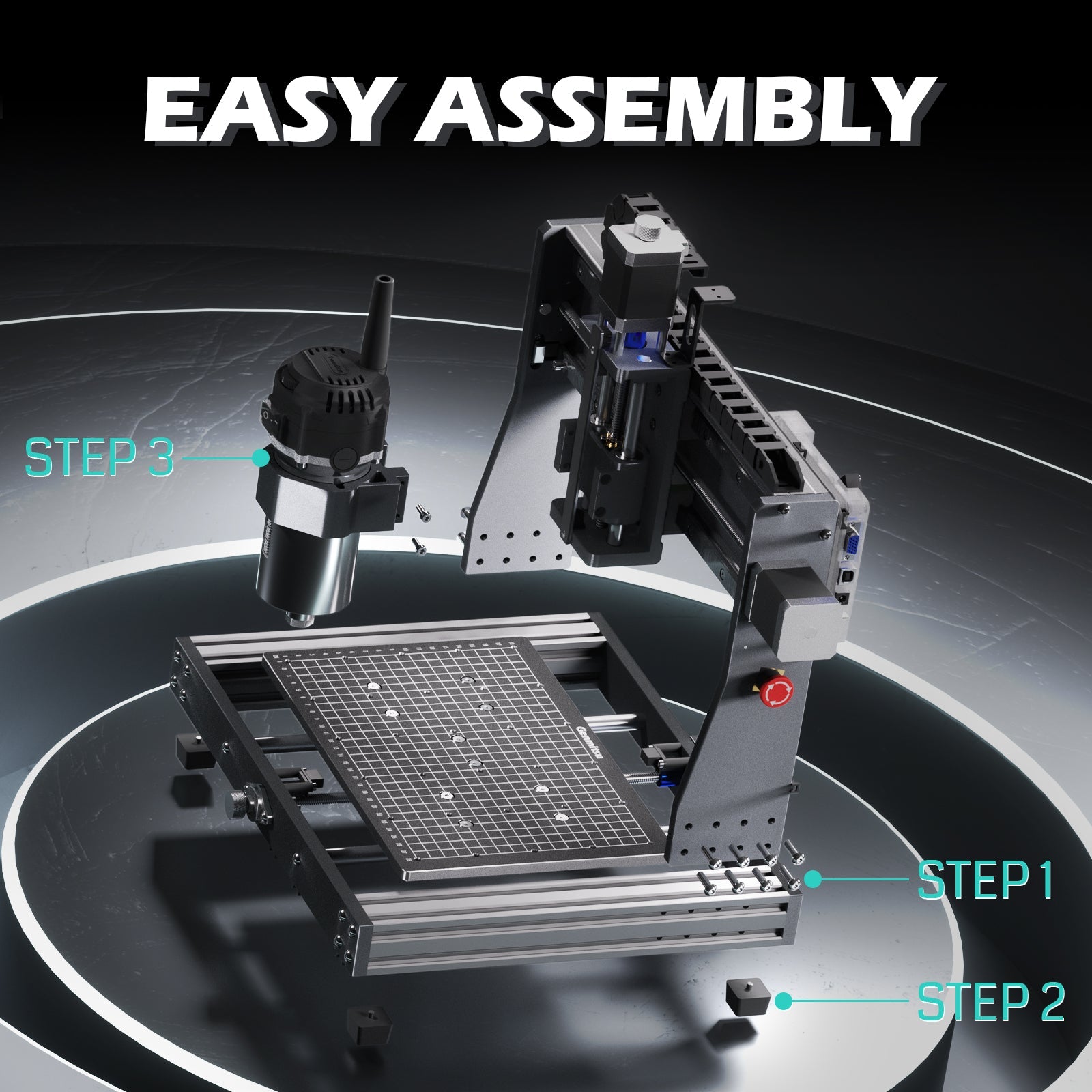 3020-PRO Ultra Desktop CNC Router, 710W Spindle for Metal Carving and Cutting