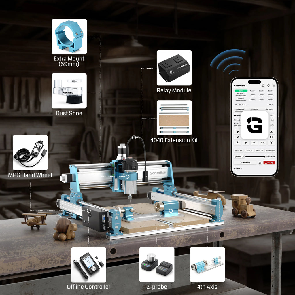 4040-PRO MAX CNC Router Machine with XZ Axis