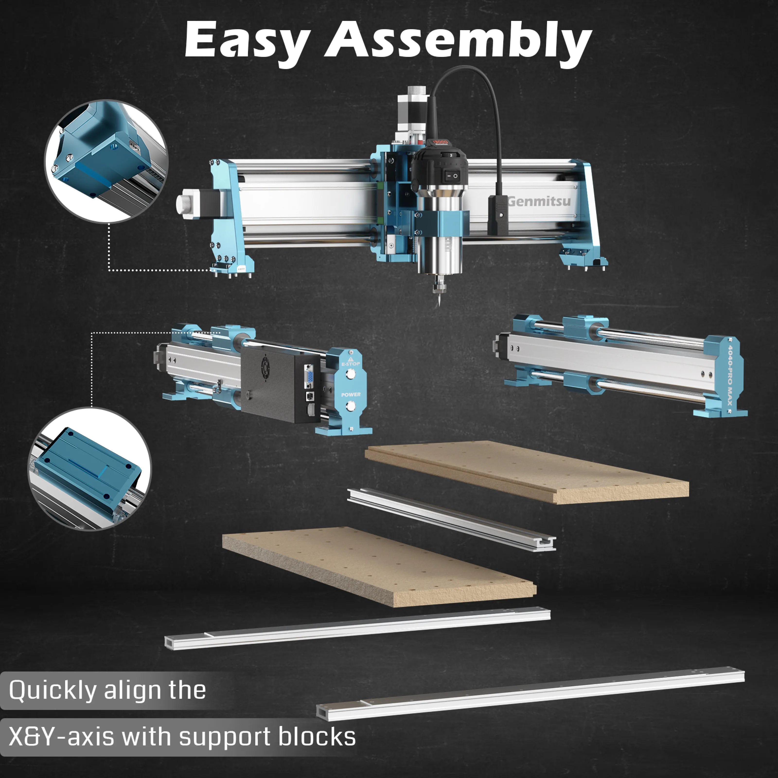 4040-PRO MAX CNC Router Machine with XZ Axis