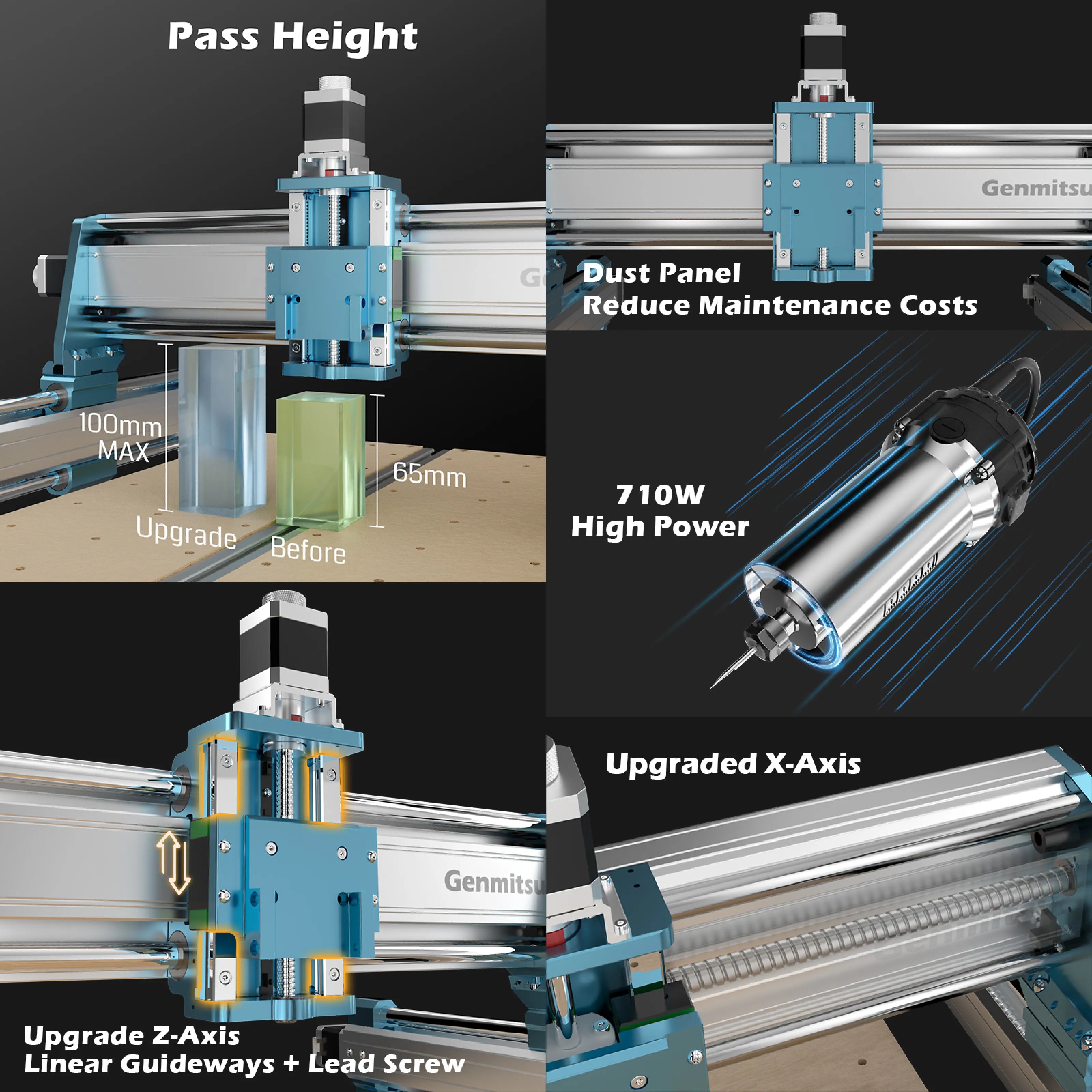 4040-PRO MAX CNC Router Machine with XZ Axis