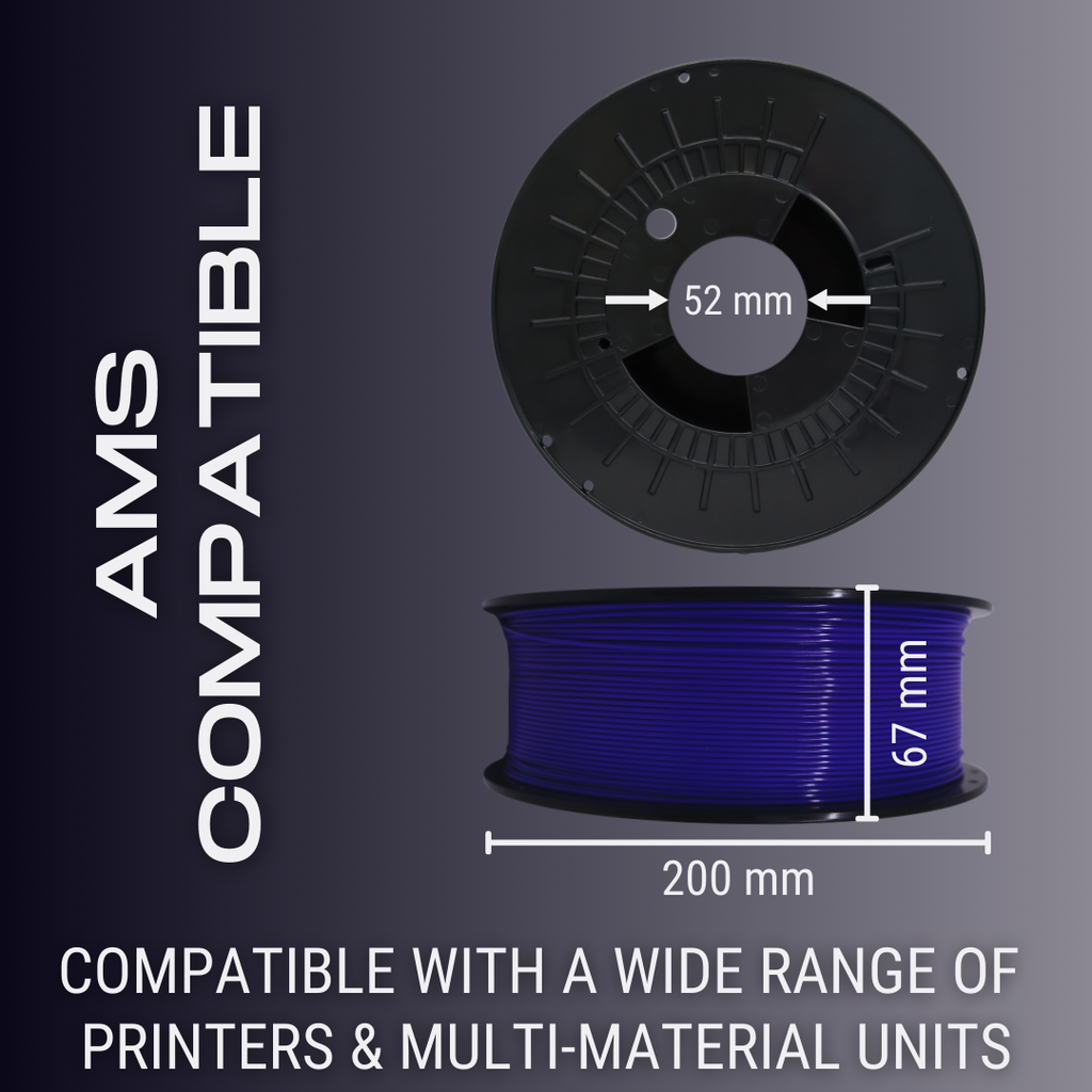 Transparent Sapphire Blue AF 1.75mm PCTG Filament