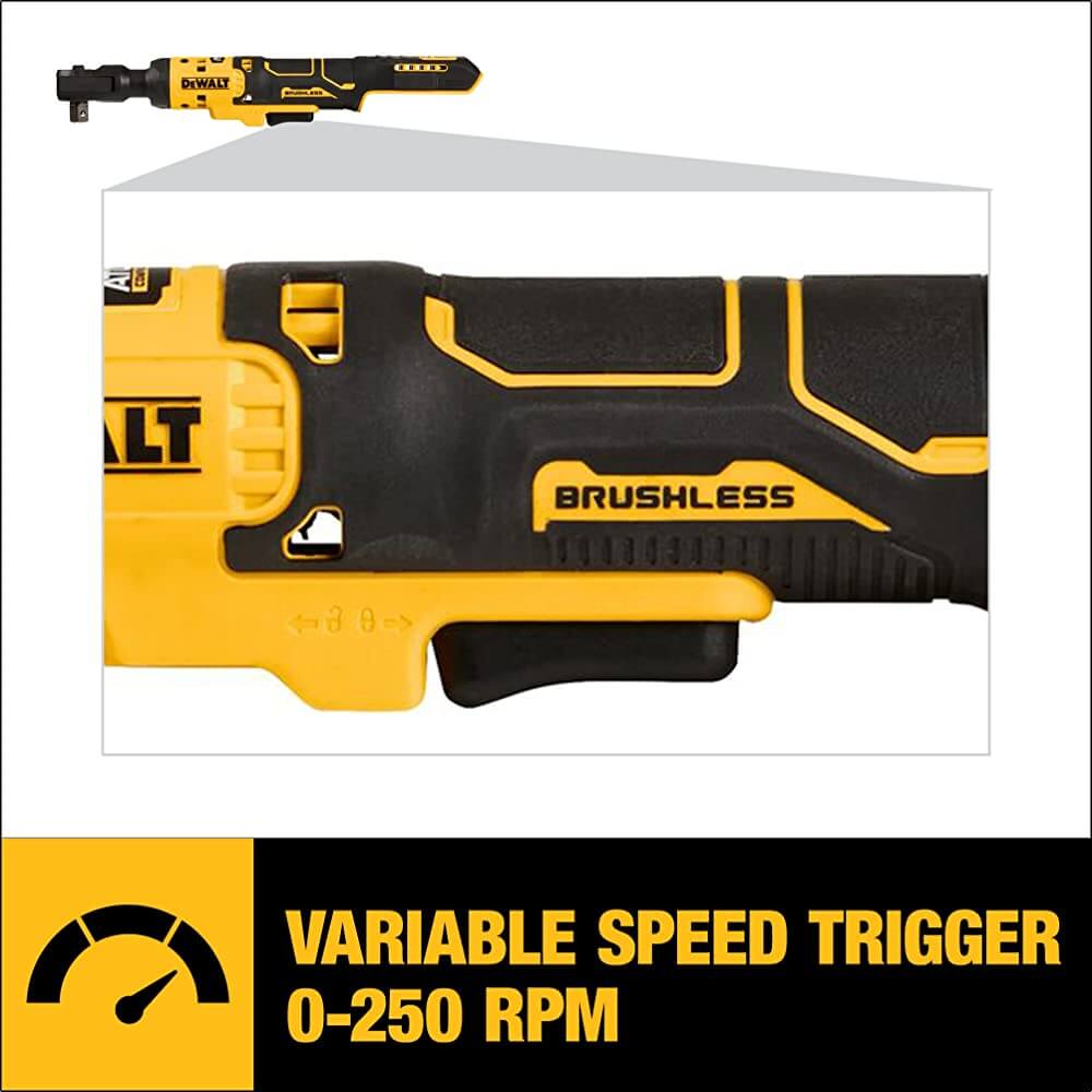 DEWALT ATOMIC COMPACT SERIES™ 20V MAX* Brushless 1/2 in. Ratchet