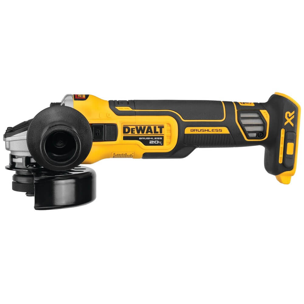 DEWALT20V MAX* XR® 4.5 in Angle Grinder With Kickback Brake