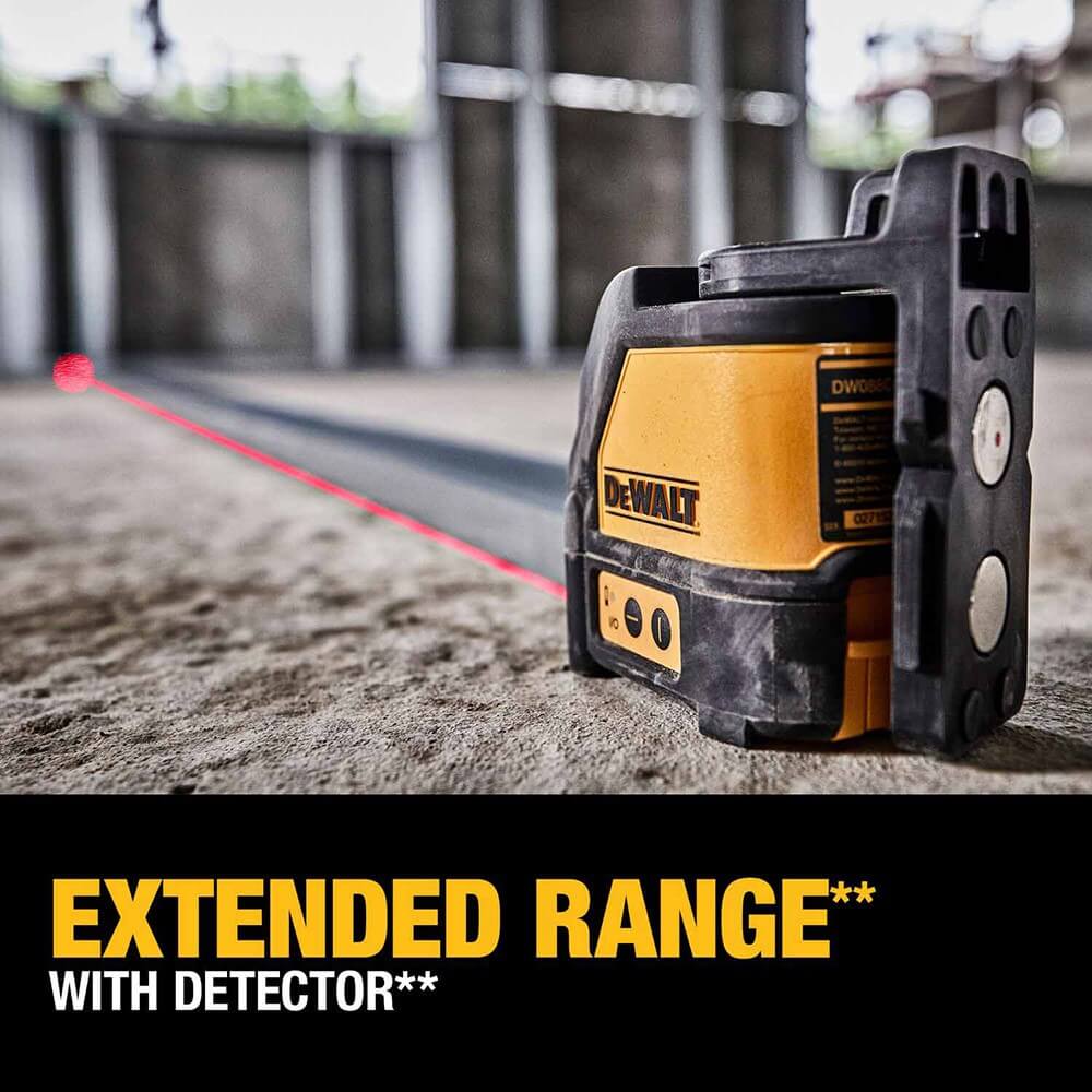 DEWALT Self Leveling Horizontal/Vertical Red Cross Line Laser
