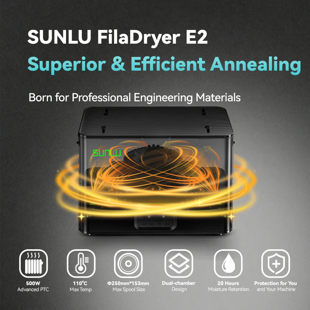 SUNLU FilaDryer E2, Professional Drying and Annealing