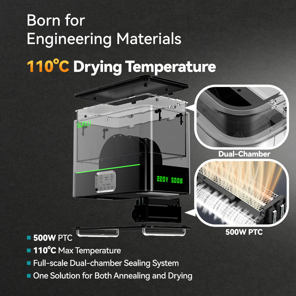 SUNLU FilaDryer E2, Professional Drying and Annealing