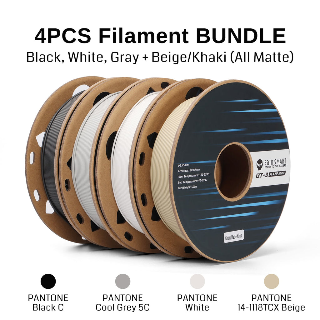 GT-3 High Speed Four-Color Bundle Matte PLA Filament, 1.75mm 500g