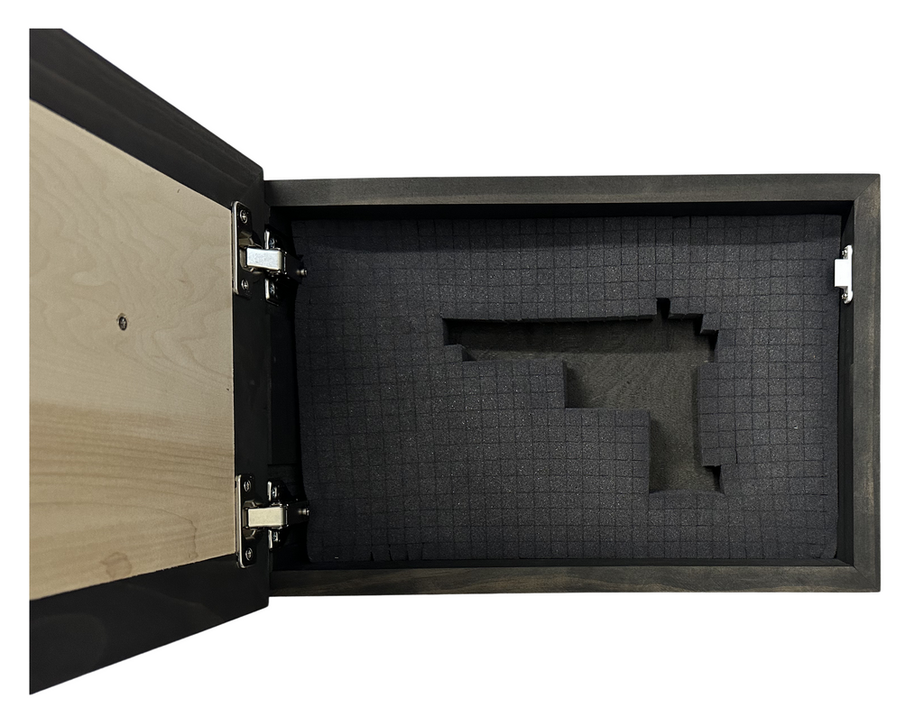 Hidden Gun Cabinet Black Bear Wall Decor – Concealed Furniture Secure Gun Cabinet