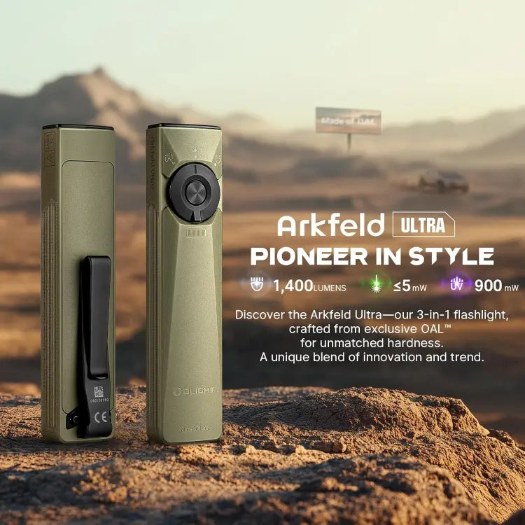 OLIGHT Arkfeld Ultra 3-in-1 EDC Flashlight Olive Green