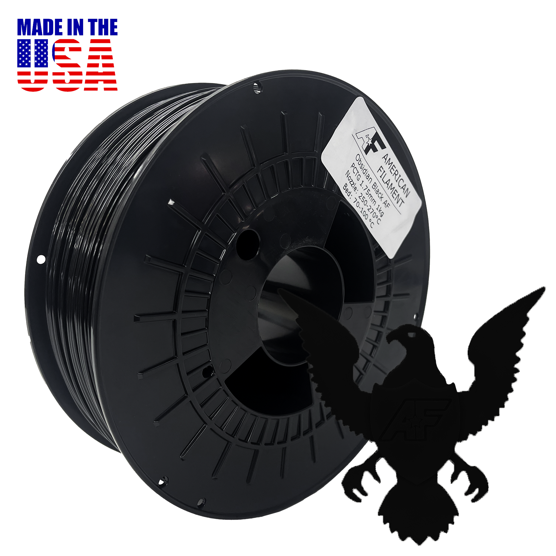 Obsidian Black AF 1.75mm PCTG Filament