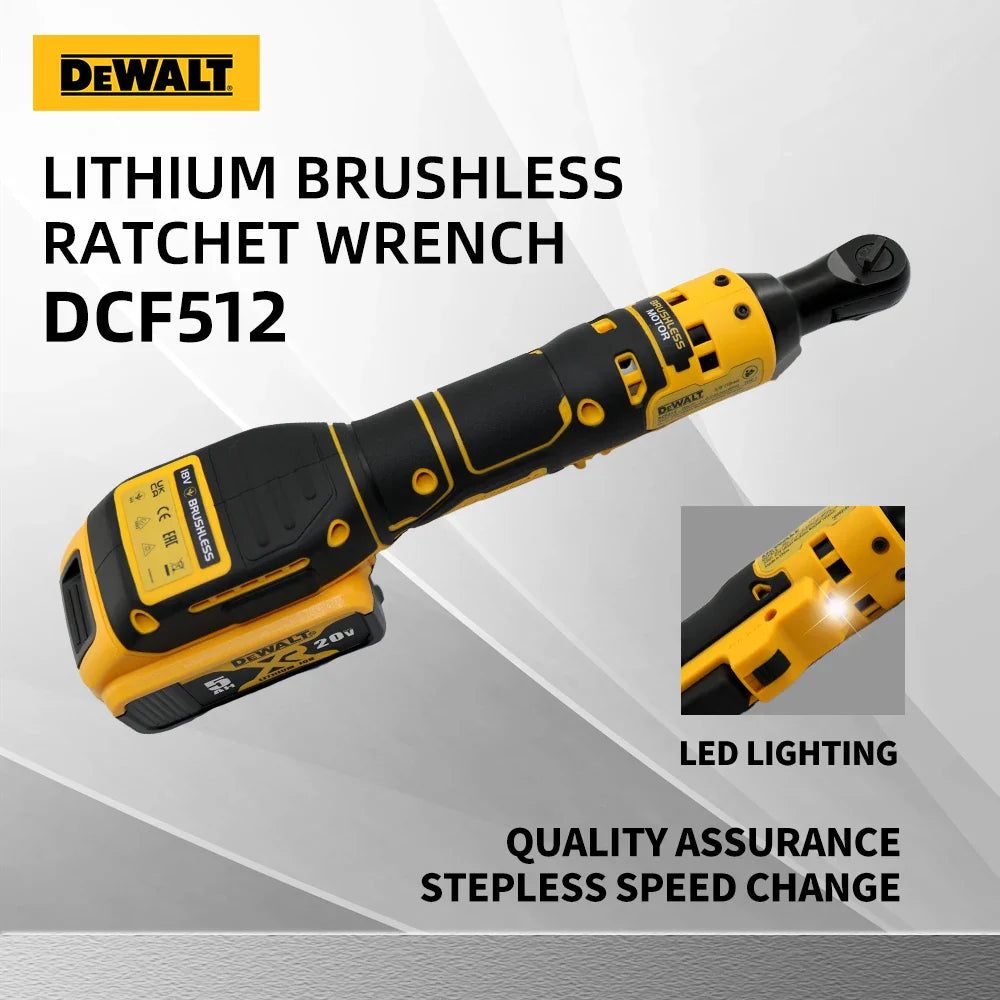 Dewalt 20V Cordless Electric Brushless Ratchet Wrench Impact Wrench