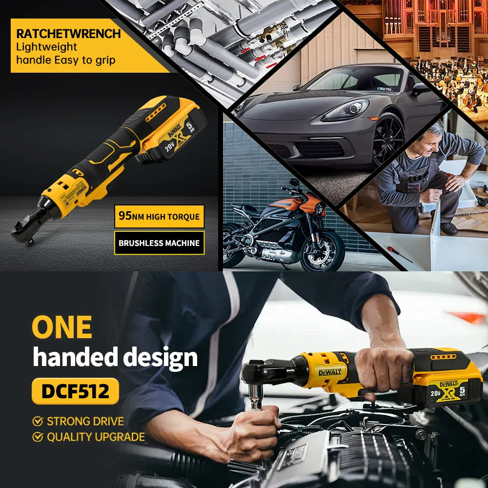 Dewalt 20V Cordless Electric Brushless Ratchet Wrench Impact Wrench
