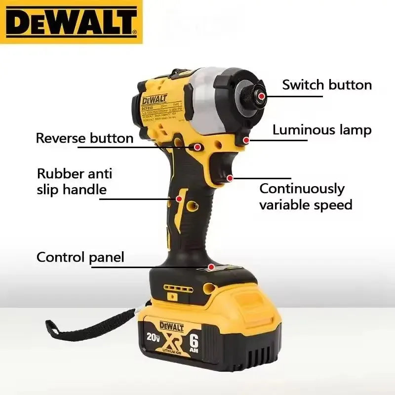 Dewalt Wireless Brushless Electric Screwdriver Lightweight 20V Impact Wrench