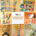 Complete Stud Mounted Shed Organization Kit