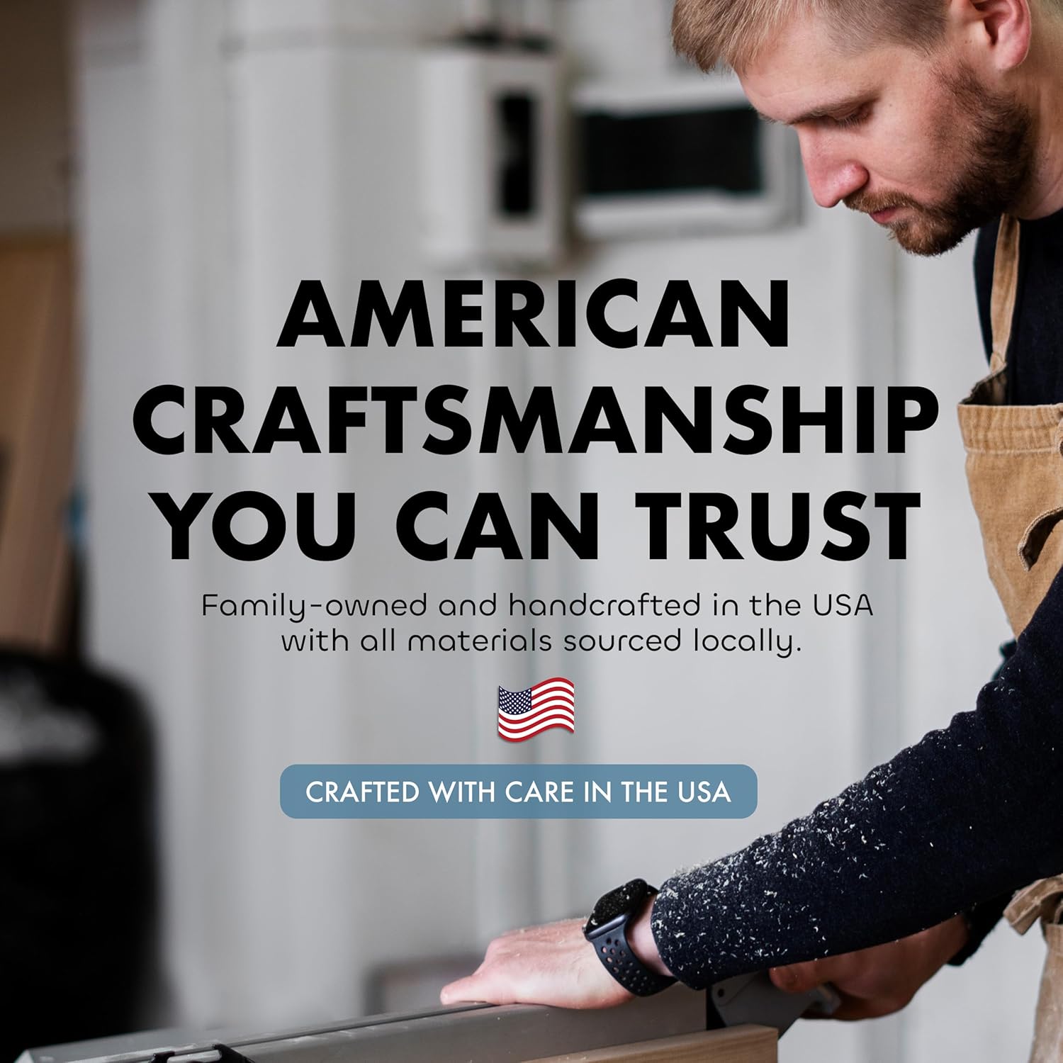 Large American Flag Gun Safe - Quick Access Hidden Gun Safe with Magnetic Lock