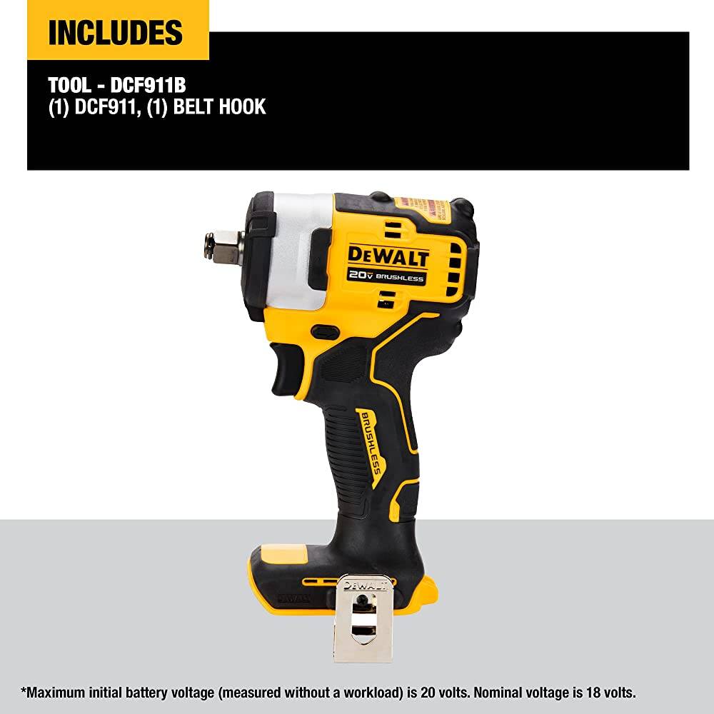 DEWALT 20V MAX* 1/2" Impact Wrench with Hog Ring