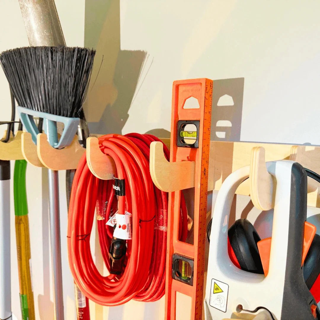 Heavy-Duty Garage Tool and Misc. Hook Rack