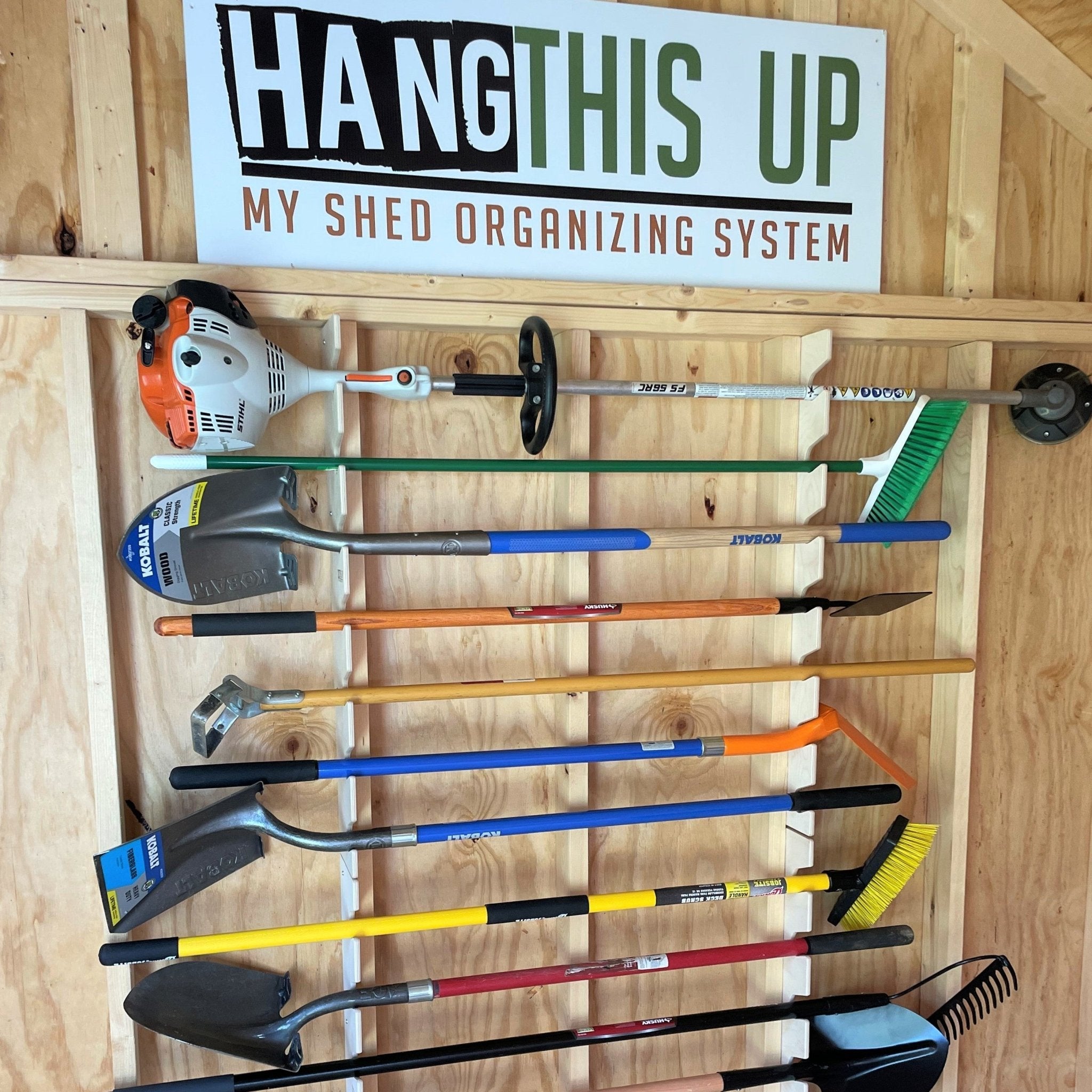 Complete Stud Mounted Shed Organization Kit