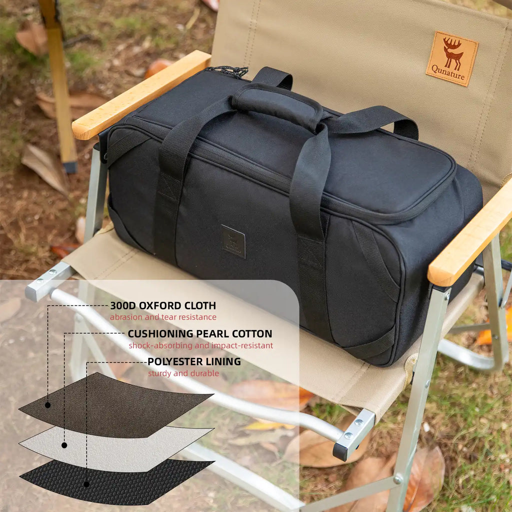 Multi-Compartment Camping Tableware Carry Bag