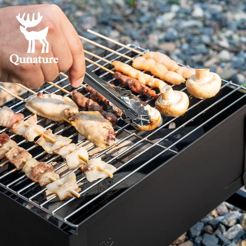 Foldable BBQ Grill with Durable Chrome-Plated Net and Ventilation