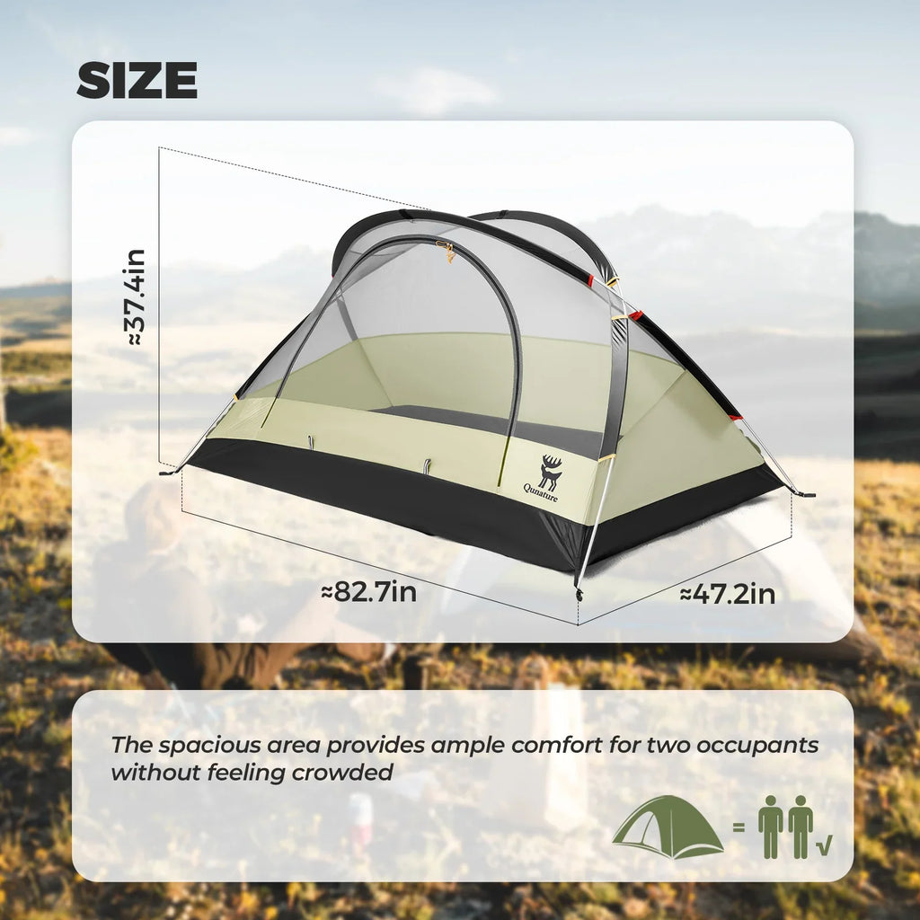 2-Person Easy Setup Rainproof Tent