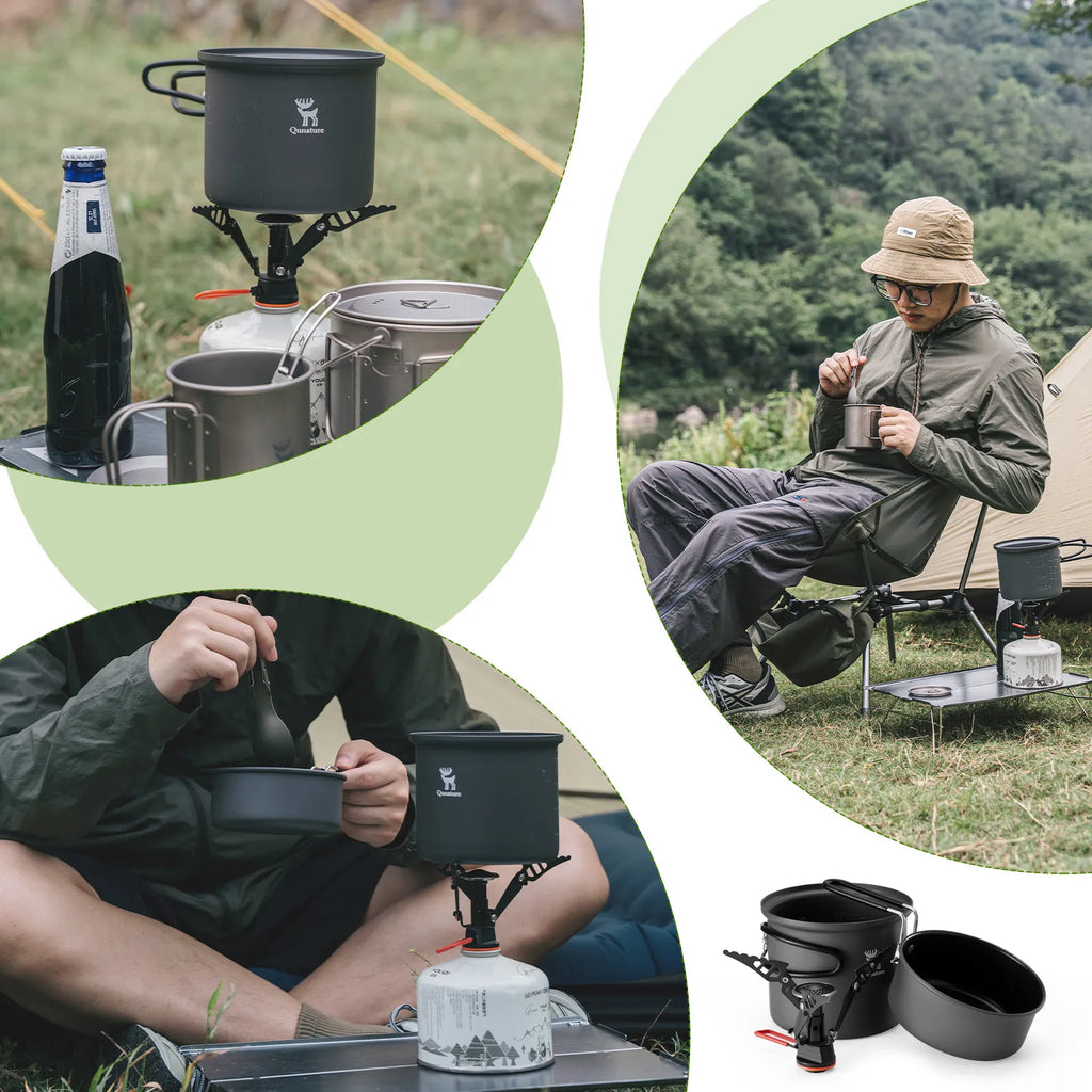 Ultra-Light Aluminum Camping Cookware Set