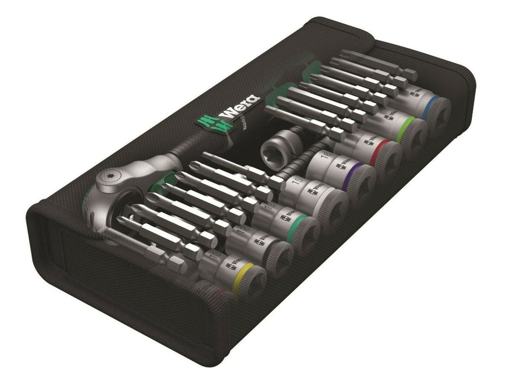 Wera 8100 SB 6 Zyklop Speed Ratchet Set 3/8" Drive Metric 29 Piece 05004046001